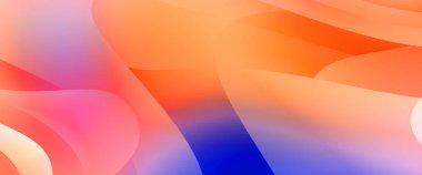 Renkli gradyan ile soyut arkaplan. Çizgili çizgili canlı duvar kâğıdı. Modern hareketin akışkan 2d çizimi.