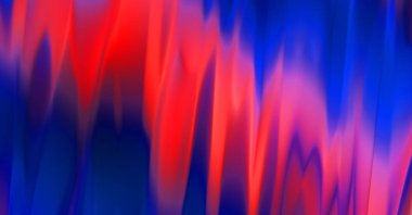 Parlak renk dalgalarıyla serin bir arka plan. Dalgalı hareketin 2D çizimi. Girdap gibi renkli canlı şekiller. Soyut kavramsal duvar kağıdı.