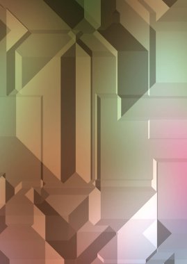 Çokgen arka plan. Geometrik tasarımlı renkli duvar kağıtları. Dijital 3d illüstrasyon.