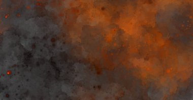 Suluboya arka planda lekeler ve lekelerle boyanmış. Fırça darbesi ile boyanmış. 2d Görüntü.