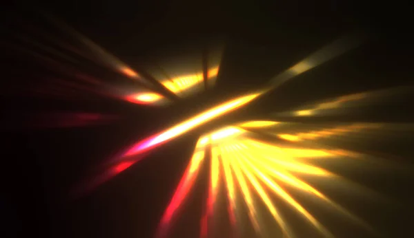 Partículas Luz Movimiento Creando Una Explosión Rayos Multicolores Brillantes Sobre — Foto de Stock