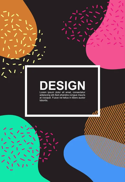 Couvertures Couleur Fluide Composition Formes Colorées Design Minimaliste Tendance Eps10 — Image vectorielle