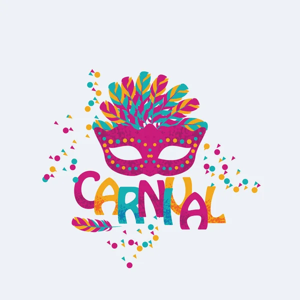 Banque d 'images - Conception de logo de lettrage de mascarade avec masque et mot crit la main
