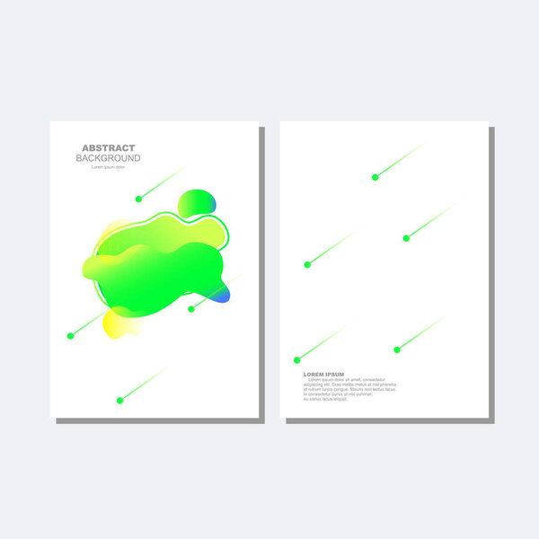 Абстрактная форма обложки. Современные жидкостные элементы формы Графические градиентные векторные цветные иллюстрации
