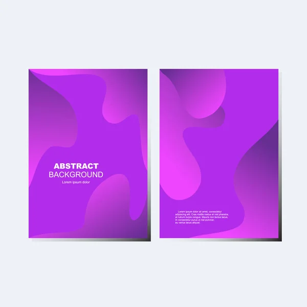 Diseño Cubierta Forma Abstracta Elementos Fluido Forma Líquida Moderna Gradiente — Vector de stock