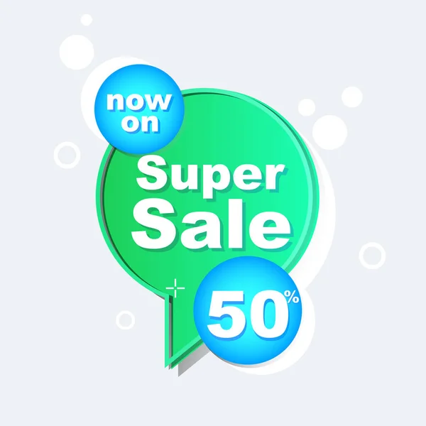 Sale Banner Special Offer Logo Weekend Promotion Label Gradient Design — 스톡 벡터