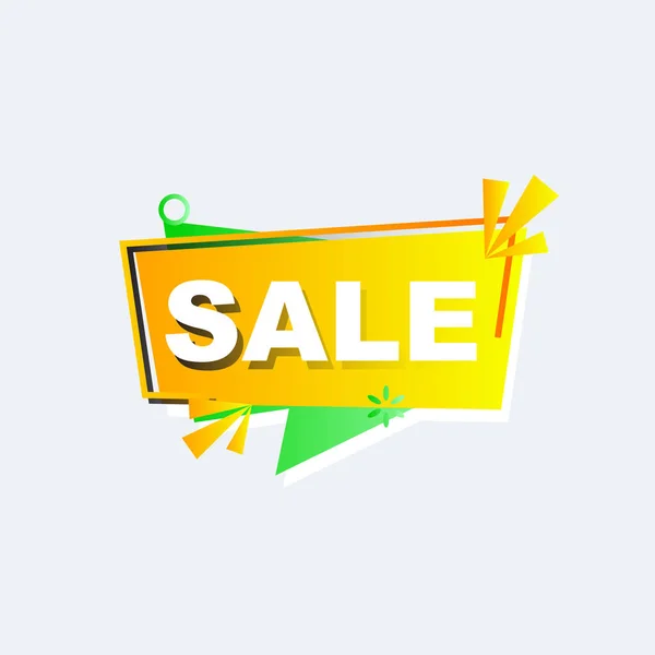 Sale Banner Special Offer Logo Weekend Promotion Label Gradient Design — 스톡 벡터