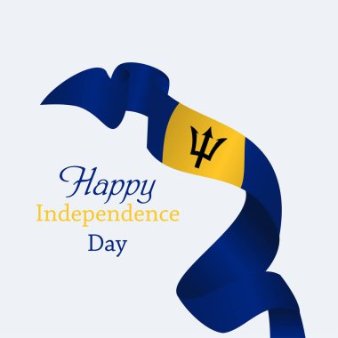 Mutlu Barbados Bağımsızlık Günü şablon tasarım vektör tasarımı