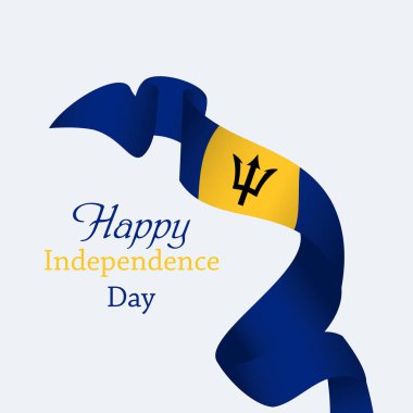 Mutlu Barbados Bağımsızlık Günü şablon tasarım vektör tasarımı