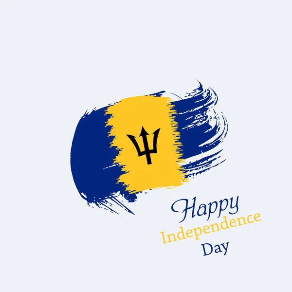 Design Imagem Vetorial Design Modelo Dia Independência Barbados Feliz — Vetor de Stock