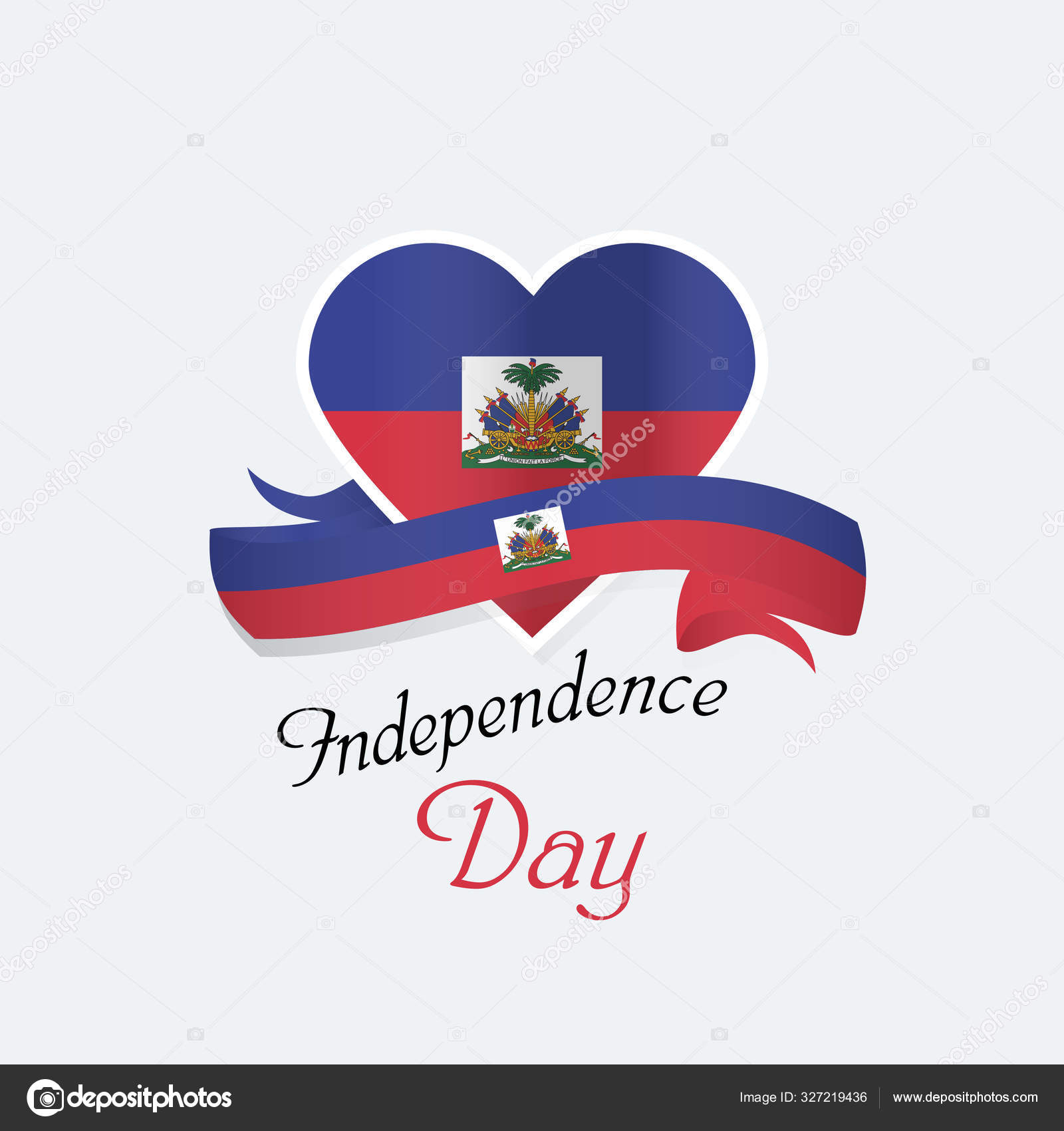 Happy Haiti Independence Day Template Design Vector Image Design Stock