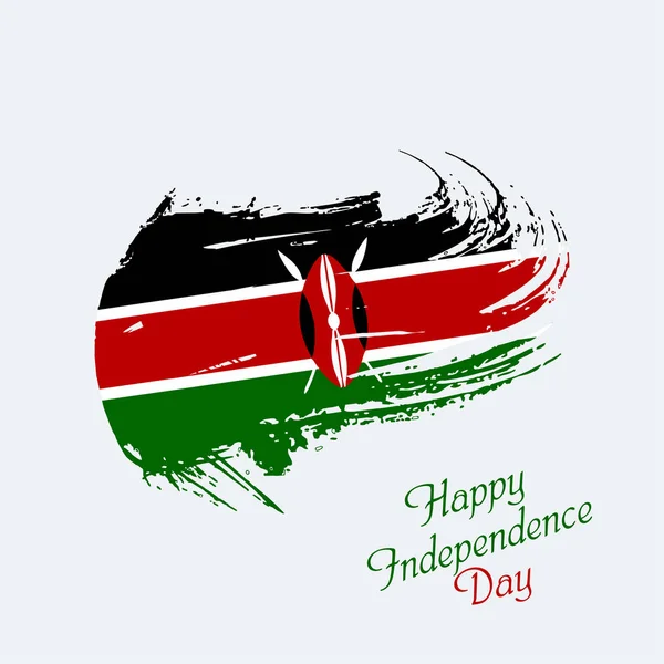 Happy Kenya Independence Day Template Design Vector Image Design — Stock Vector