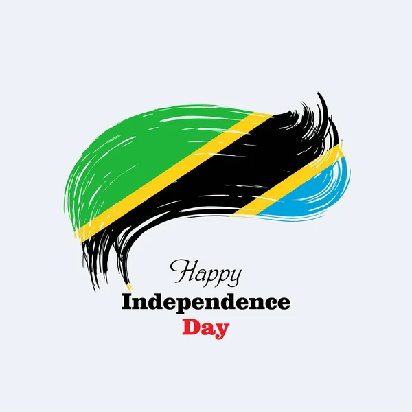 Happy Tanzania Independence Day Vector Template Design Ilustrace Pro Web — Stockový vektor