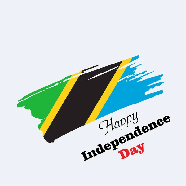 Happy Tanzania Independence Day Vector Template Design Ilustrace Pro Web — Stockový vektor