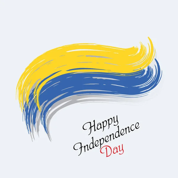 Feliz Día Independencia Ucrania Vector Template Design Illustration Web Poster — Archivo Imágenes Vectoriales