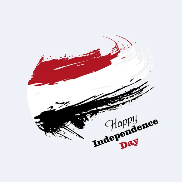 Happy Yemen Independence Day Vector Template Design Ilustração Para Web — Vetor de Stock