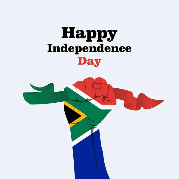 Boldog Dél Afrika Függetlenség Napja Vektor Sablontervezés Illusztráció — Stock Vector