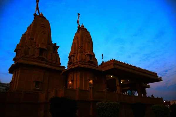 Hinduiska Religionens Tempel Indien Kutch Gujarat Templets Skugga — Stockfoto
