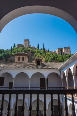 Granada, İspanya 'daki Alhambra manzarası