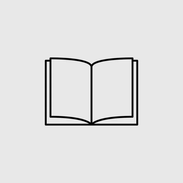 Kitap vektör simgesi. Mobil konsept ve web için düz tabela