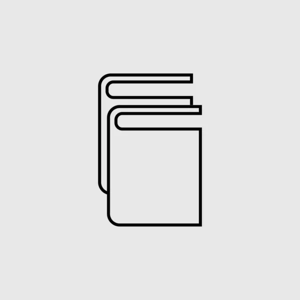Kitap vektör simgesi. Mobil konsept ve web için düz tabela