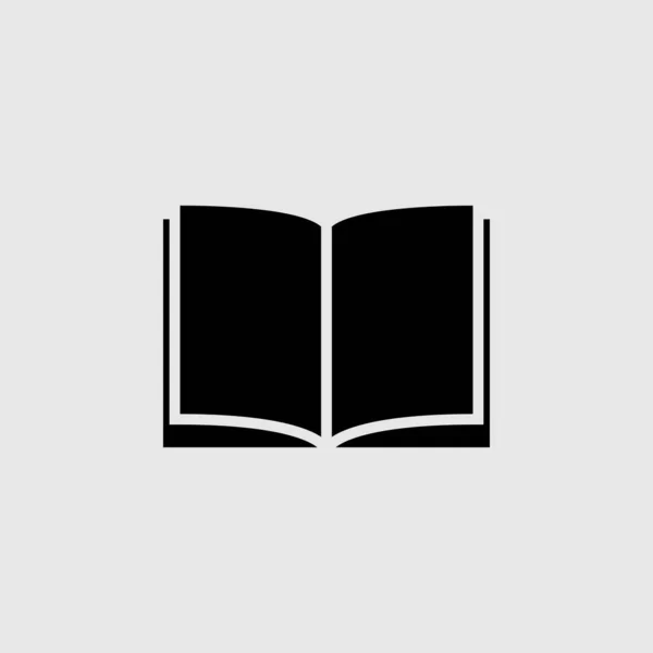 Buchvektorsymbol. gefüllte flache Schilder für mobiles Konzept und Webdesign. Ein offenes Buchglyphen-Symbol. Symbol, Logoabbildung. Vektorgrafik — Stockvektor