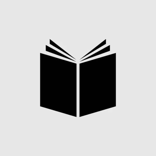 Ícone vetorial do livro. sinal plano cheio para o conceito móvel e web design. Ícone de glifo de livro aberto. Símbolo, ilustração do logotipo. Gráficos vetoriais — Vetor de Stock