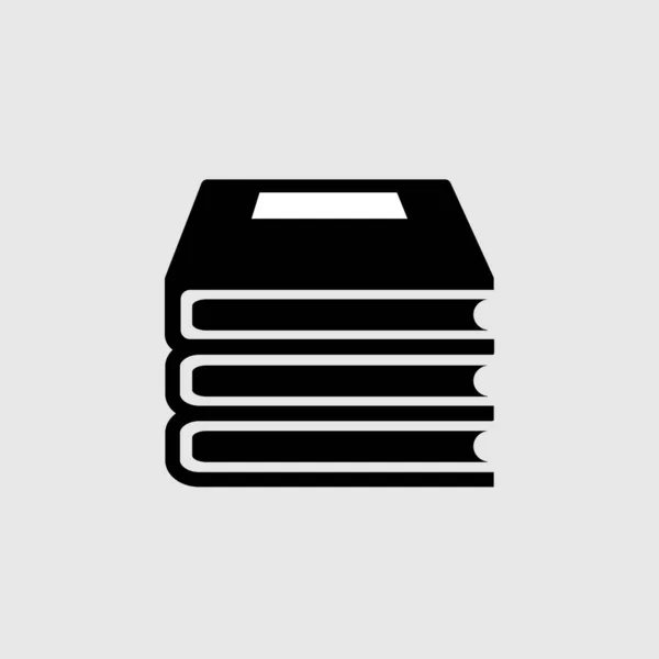 Buchvektorsymbol. gefüllte flache Schilder für mobiles Konzept und Webdesign. Bücher Glyphen-Symbol. Symbol, Logoabbildung. Vektorgrafik — Stockvektor