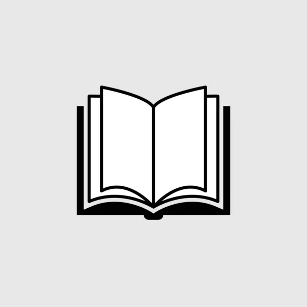 Kitap vektör simgesi. Mobil konsept ve web için düz tabela