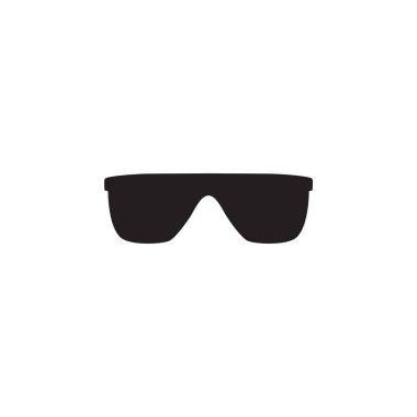 Gözlük vektör simgesi. Mobil konsept için düz tabela ve 