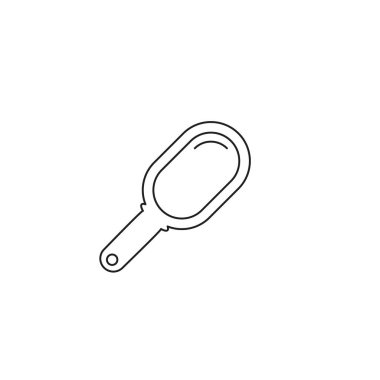 Ayna vektör simgesi. Mobil konsept ve web d için düz tabela