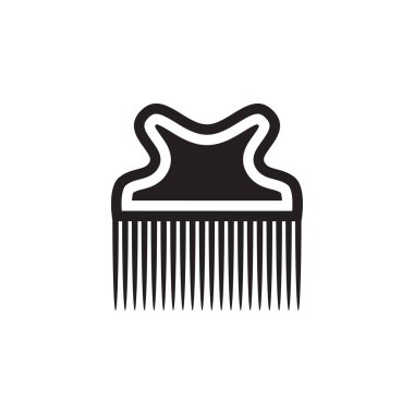 Tarak vektör simgesi. Mobil konsept ve web için düz tabela