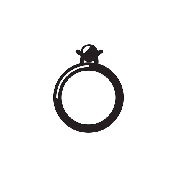 Значок вектора кольца. Заполненный плоский знак для мобильной концепции и веб-де — стоковый вектор