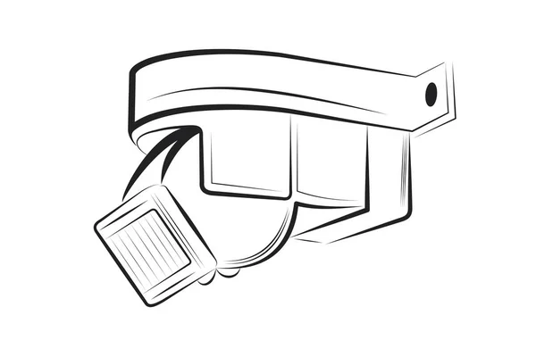 Vector Illustration Motion Sensor White Background — Stok Vektör