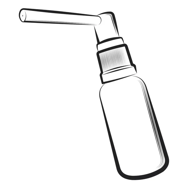 Vector Illustration Spray Bottle White Background — Stock vektor