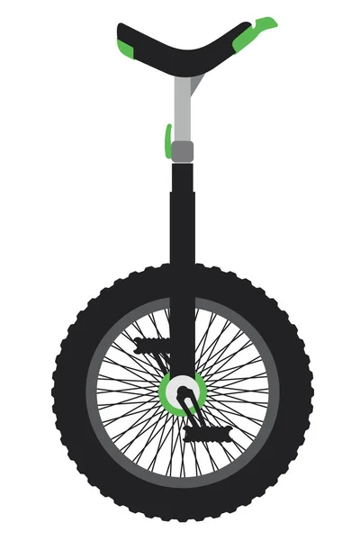 Unicycle Wektor Ilustracji Kreskówki Izolowane Białym Tle — Wektor stockowy