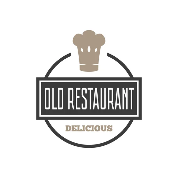 Elemento de diseño de la tienda de restaurantes en estilo vintage para logotipo, etiqueta, insignia y otro diseño . — Vector de stock