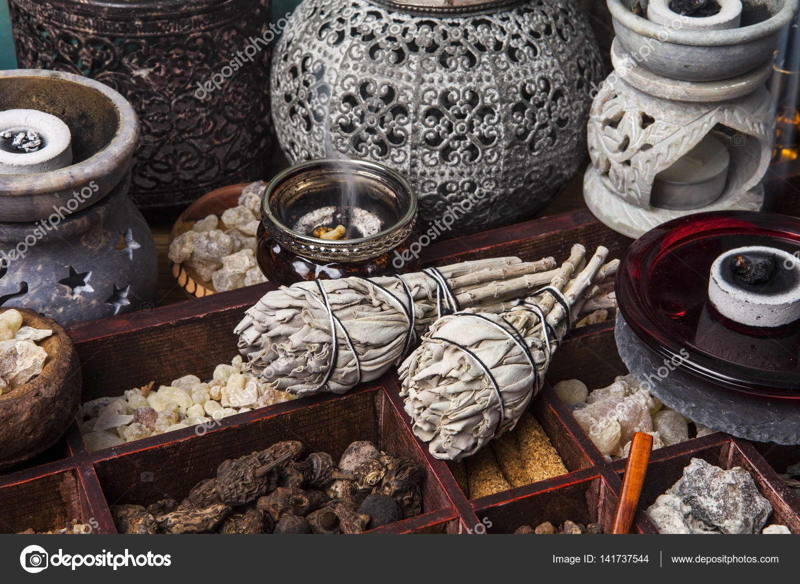 Various kinds of incense Stock Photo by ©fotomem 141737544