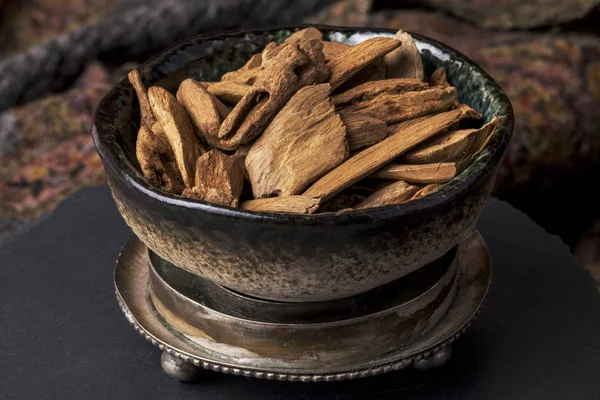 Agarwood tömjén chips — Stock Fotó