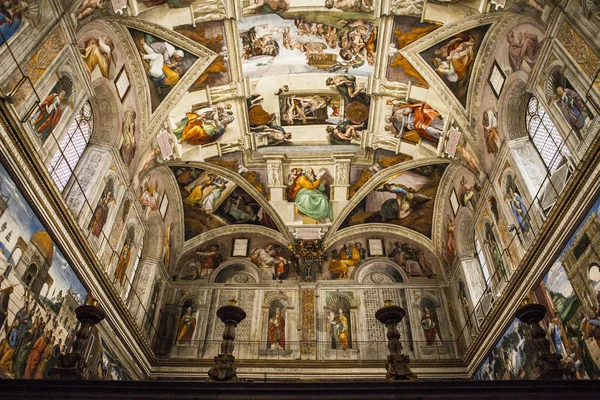 Capilla Sixtina Museo de la Ciudad del Vaticano, Roma, Italia . — Foto de Stock