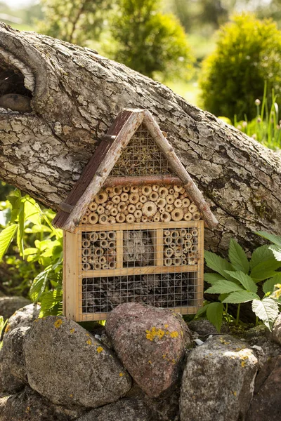 Insektenhaus im Sommergarten — Stockfoto