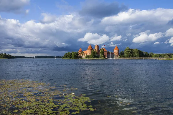Castelo Ilha Trakai Lituânia Europa Oriental — Fotografia de Stock