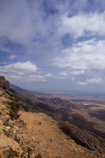 Point Culminant Jabal Samhan Dans Les Montagnes Dhofar Près Mirbat — Photo