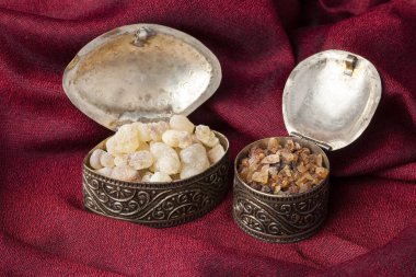 Buhur dini törenlere, tütsü ve Parfümler için kullanılan aromatik bir reçine olduğunu. Yüksek kaliteli buhur reçine Dhofar, Umman ve mür Etiyopya dan