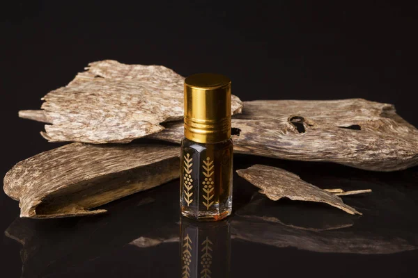 Agarwood Also Called Aloeswood Essential Oil Incense Chips — Stock Photo, Image