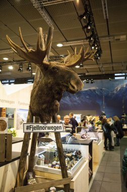 Berlin/Germany -January 22, 2020: Norwegian Stand on International Green Week (