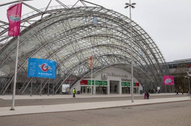 Leipzig, Almanya-19 Şubat 2020 Haus-Garten-Freizeit, ev, bahçe ve eğlence ürünlerinin son trendlerinin sergilendiği bir sergi. 19 Şubat 'ta Leipzig' de gerçekleşti.. 