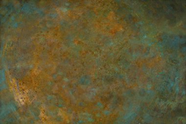 Background image of scratched antique copper vessel surface texture clipart