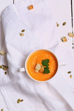 sarımsak croutons balkabağı çorbası ana sayfa görünümü