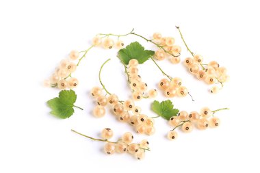 White currants isolated on a white background clipart